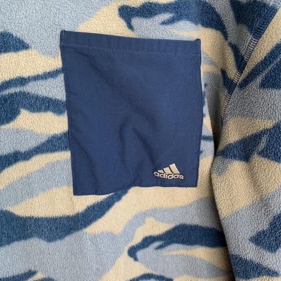 Adidas Men's Blue Camouflage Fleece Tx Print Crew Sweatshirt sz M - Picture 7 of 12